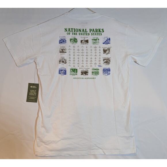 NWT Parks Project National Parks Pictograms Tee in White size Large - Picture 1 of 8